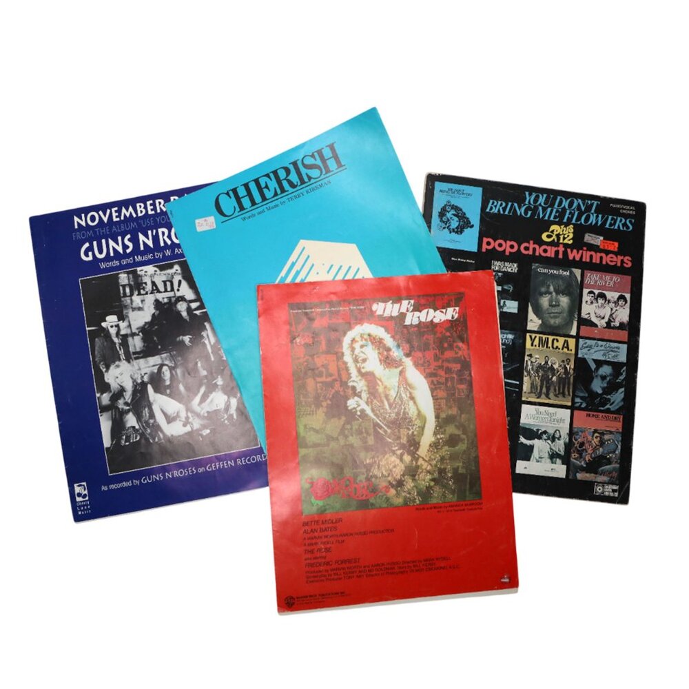 Vintage Piano Guitar Sheet Music Songbooks Rock Pop GUNS N' ROSES, Bette Midler